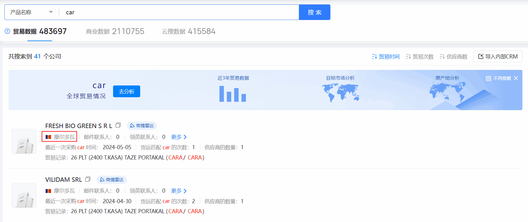 海关数据,摩尔多瓦海关数据,PA真人视讯海关数据