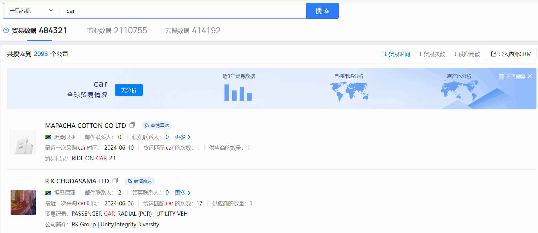 坦桑尼亚海关数据,海关数据,PA真人视讯海关数据